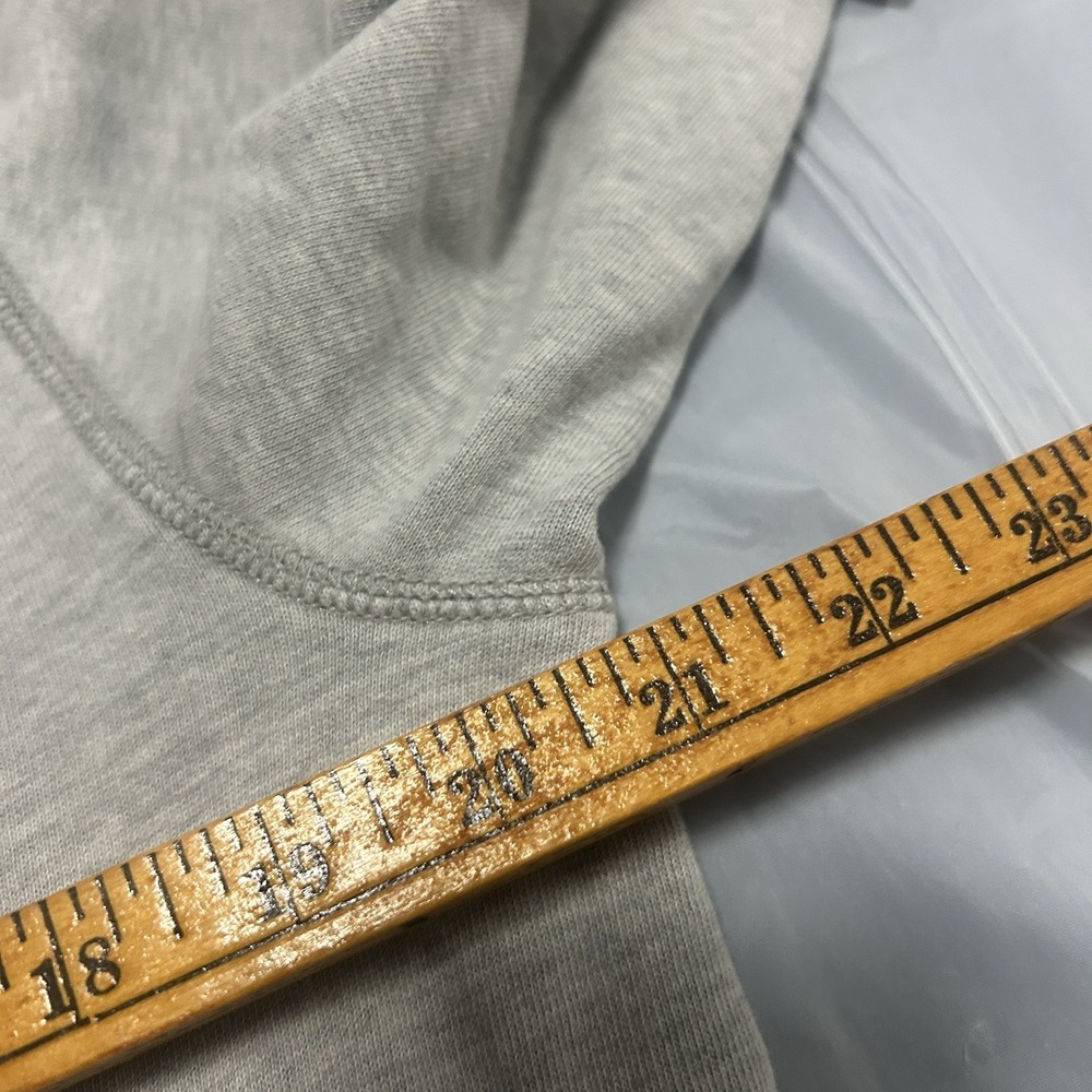 American Eagle Embroidered Hoodie Sweatshirt Pullover Womens XS Gray - Picture 6 of 7